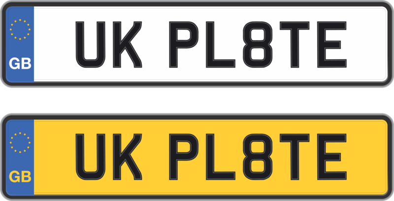 Why are Number Plates Yellow and White?
