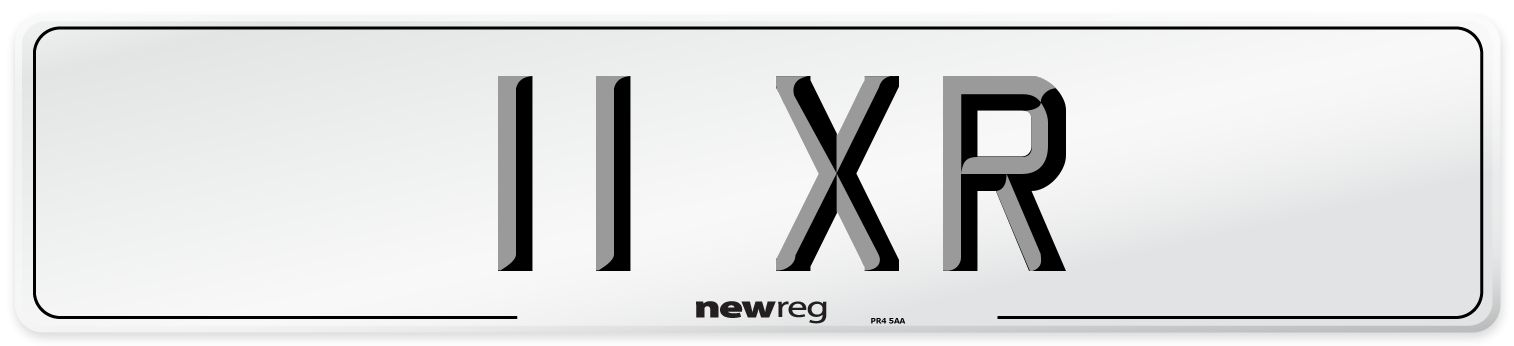 11 XR Rear Number Plate