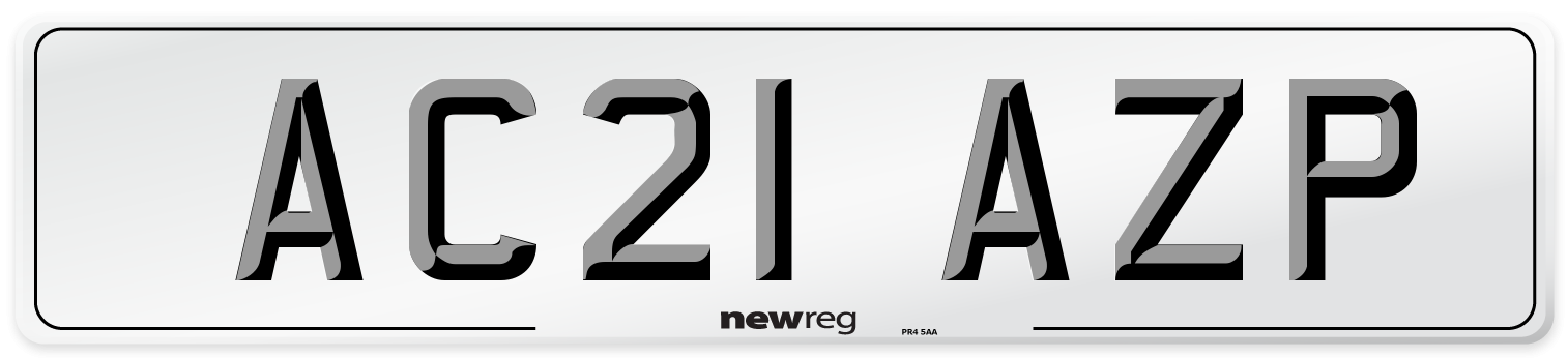 AC21 AZP Number Plate from New Reg