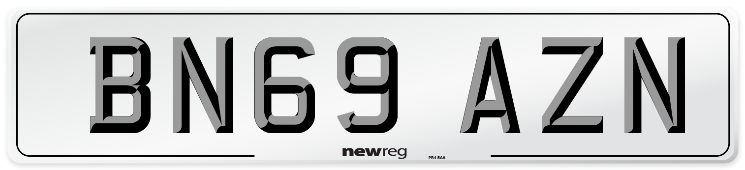 BN69 AZN Number Plate from New Reg