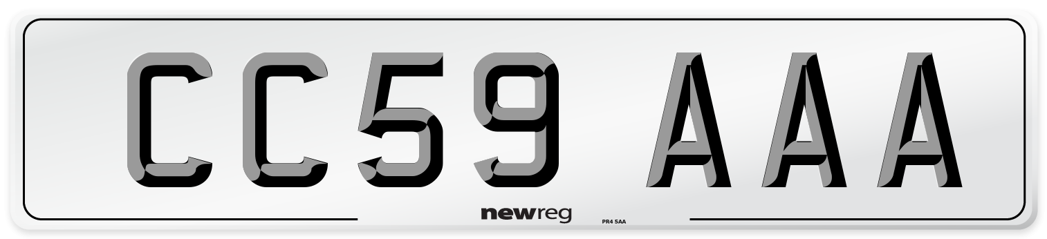 CC59 AAA Number Plate from New Reg