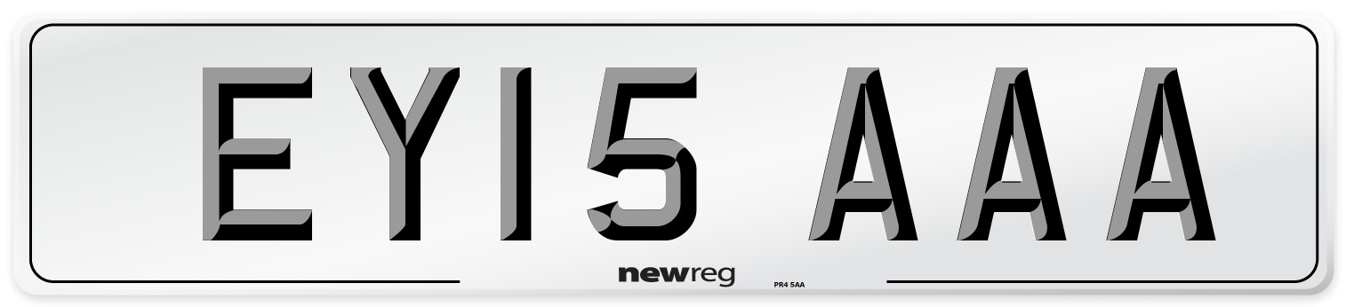 EY15 AAA Number Plate from New Reg