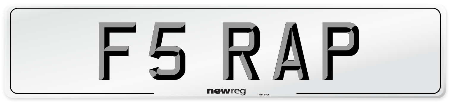 F5 RAP Rear Number Plate