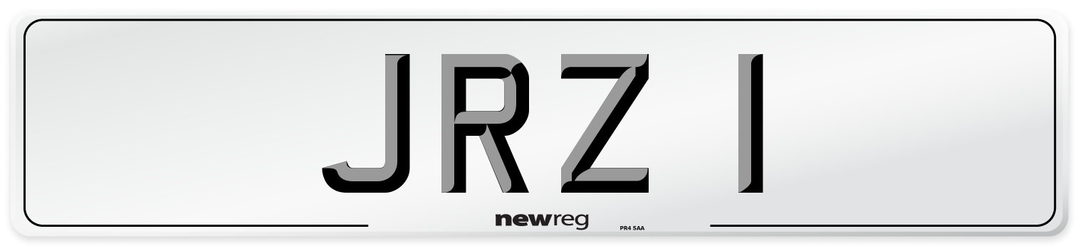JRZ 1 Rear Number Plate