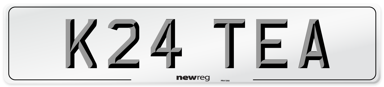 K24 TEA Rear Number Plate
