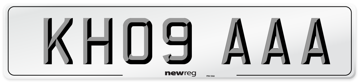 KH09 AAA Number Plate from New Reg