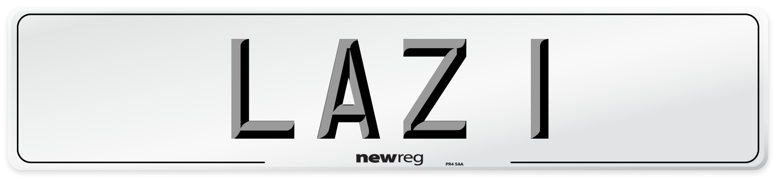 LAZ 1 Rear Number Plate