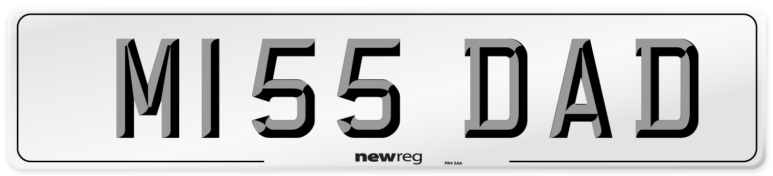 M155 DAD Rear Number Plate