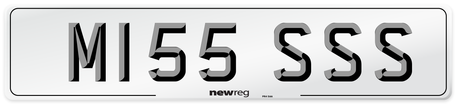 M155 SSS Rear Number Plate