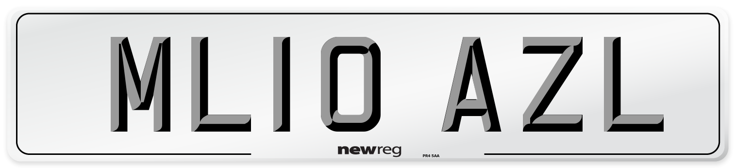 ML10 AZL Number Plate from New Reg