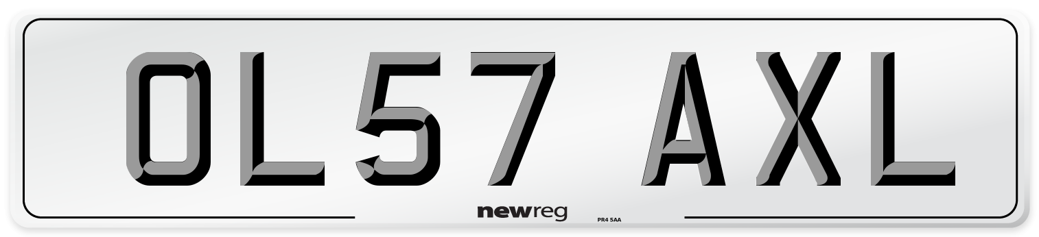 OL57 AXL Number Plate from New Reg