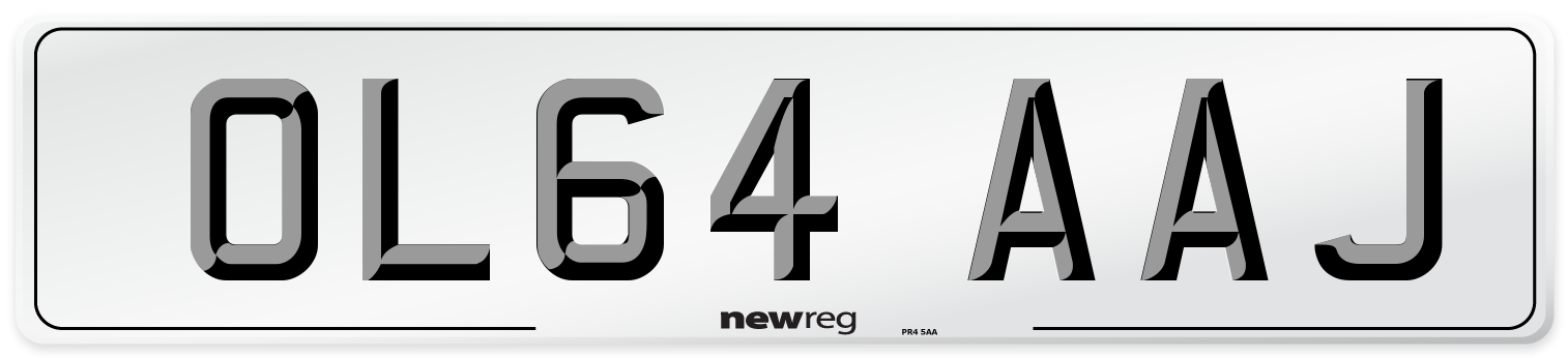 OL64 AAJ Number Plate from New Reg