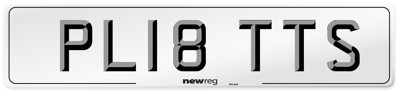 PL18 TTS Number Plate from New Reg
