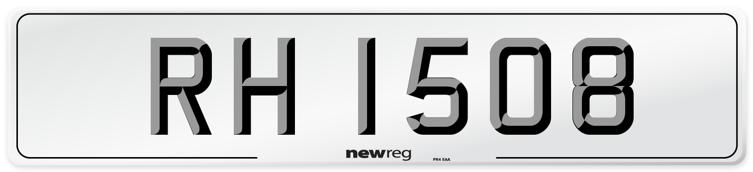 RH 1508 Rear Number Plate