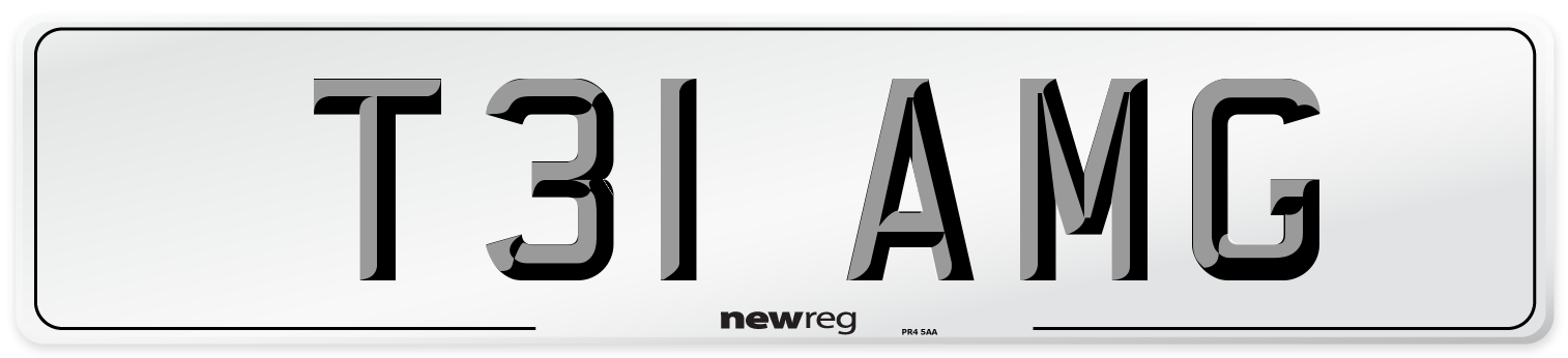 T31 AMG Rear Number Plate