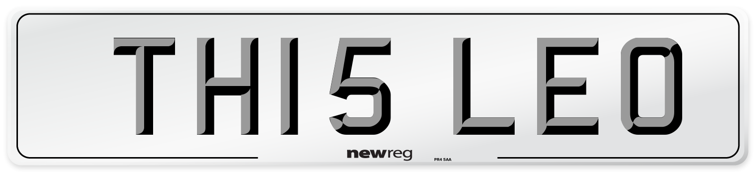 TH15 LEO Rear Number Plate