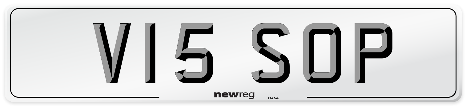 V15 SOP Rear Number Plate