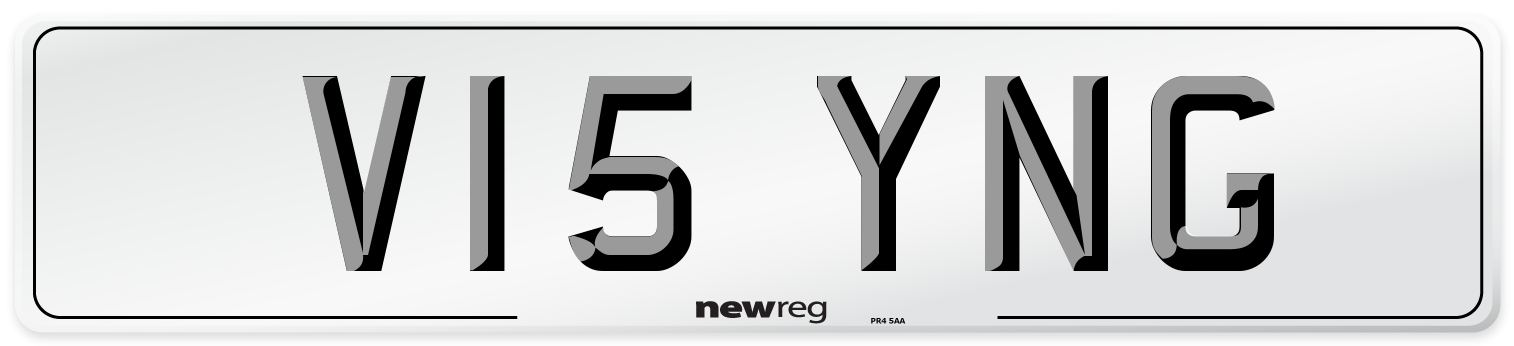 V15 YNG Number Plate from New Reg