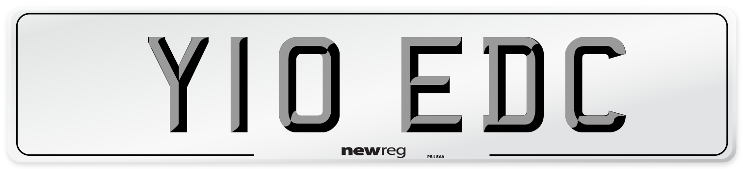 Y10 EDC Rear Number Plate