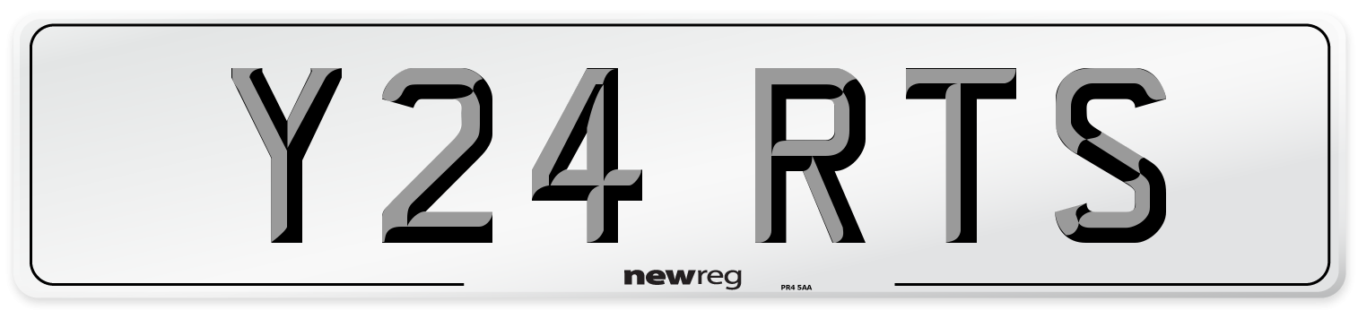Y24 RTS Rear Number Plate
