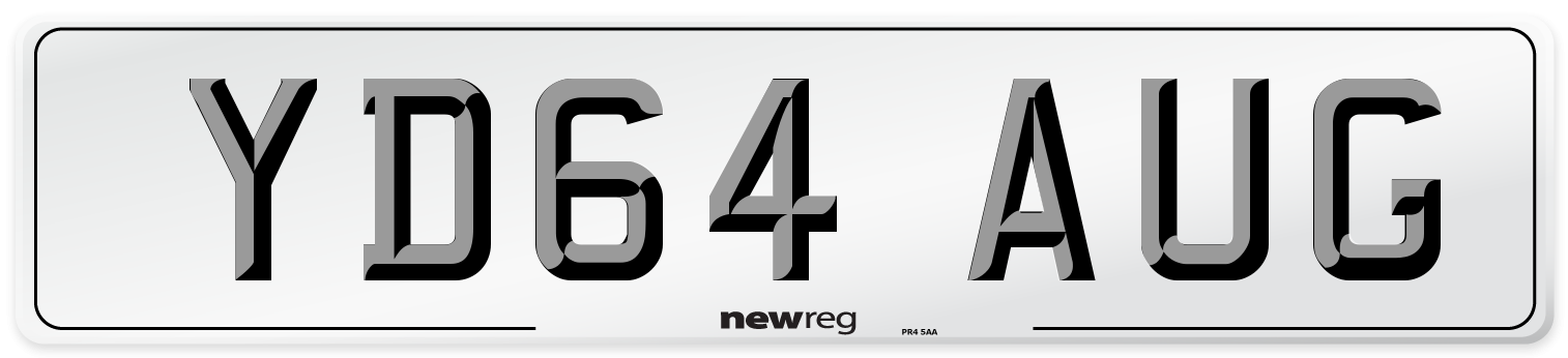 YD64 AUG Number Plate from New Reg