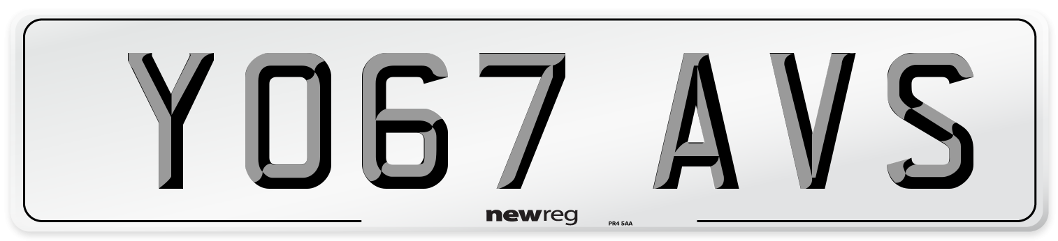 YO67 AVS Number Plate from New Reg