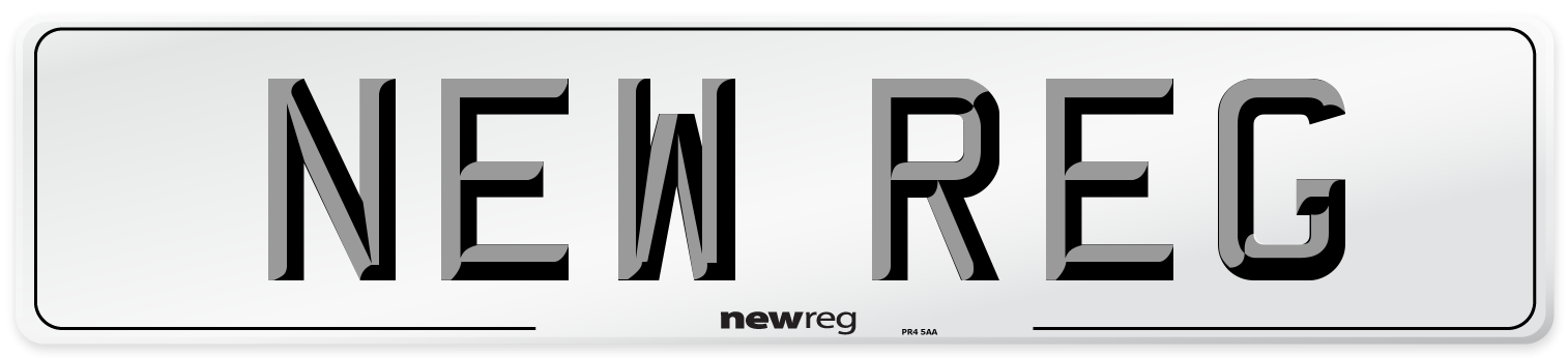 Front Number Plate from New Reg
