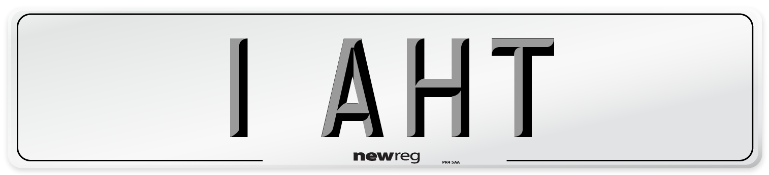 1 AHT Front Number Plate