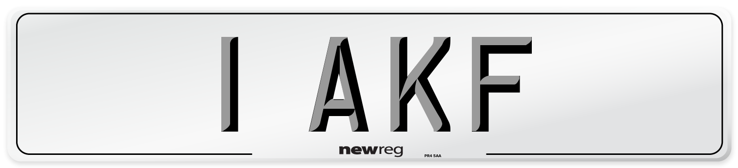 1 AKF Front Number Plate