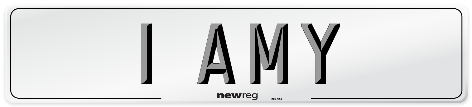 1 AMY Front Number Plate