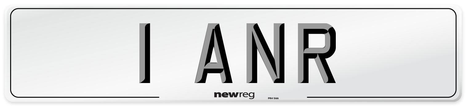 1 ANR Front Number Plate