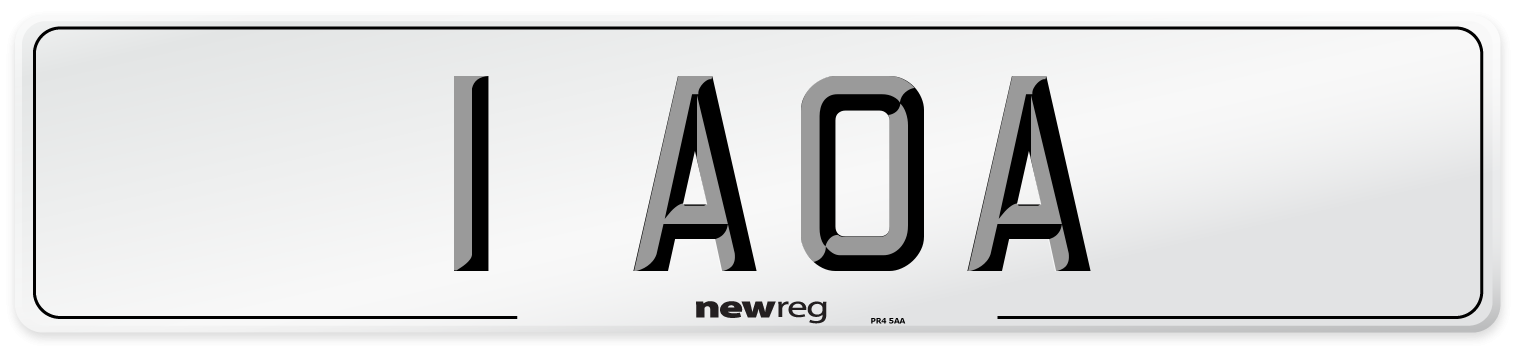 1 AOA Front Number Plate