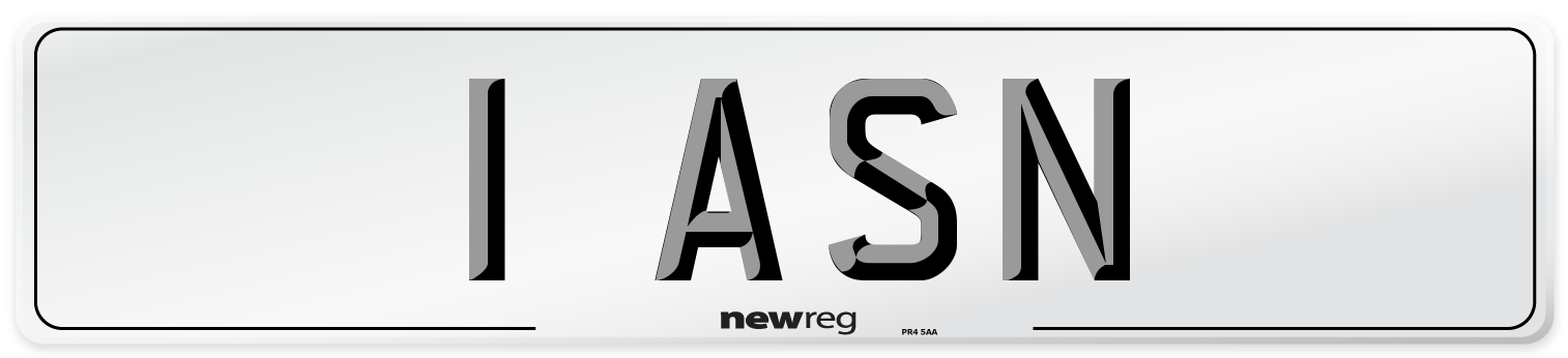 1 ASN Front Number Plate
