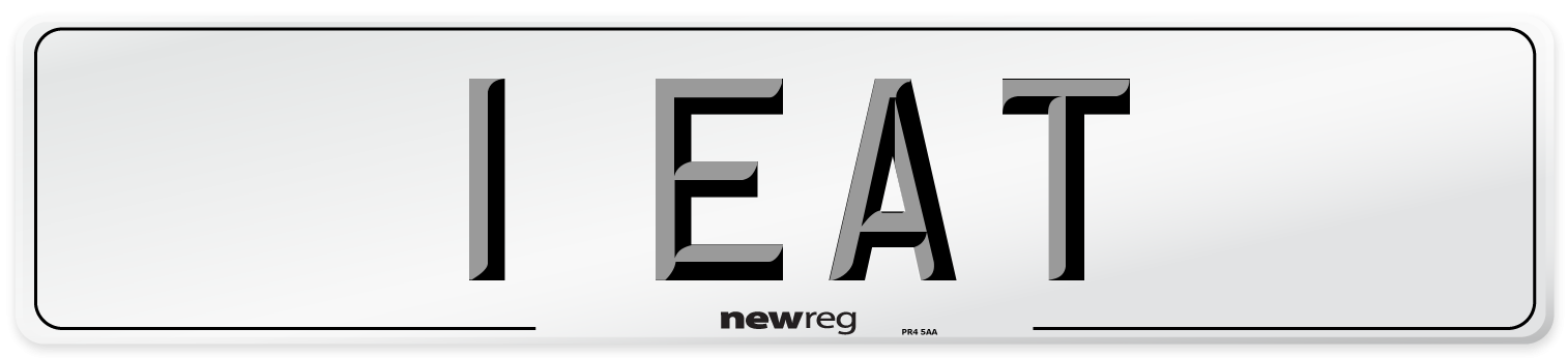 1 EAT Front Number Plate