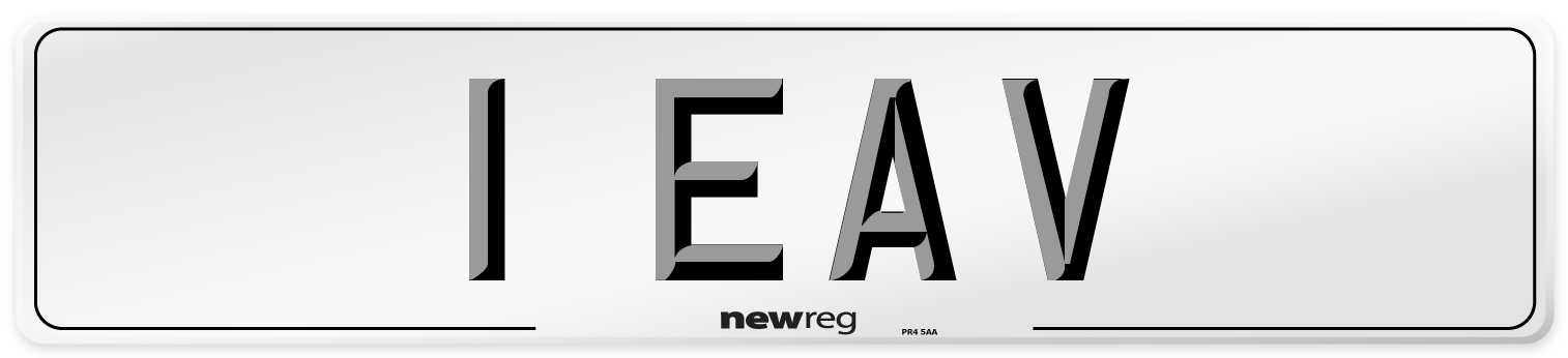 1 EAV Front Number Plate