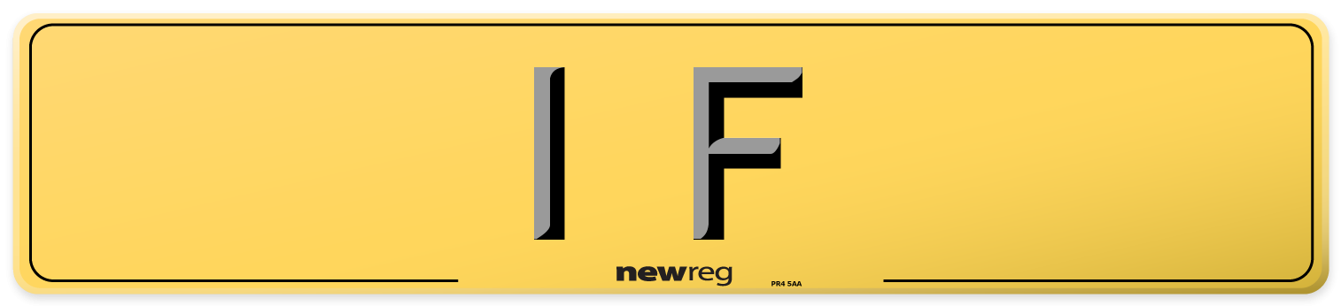 1 F Rear Number Plate