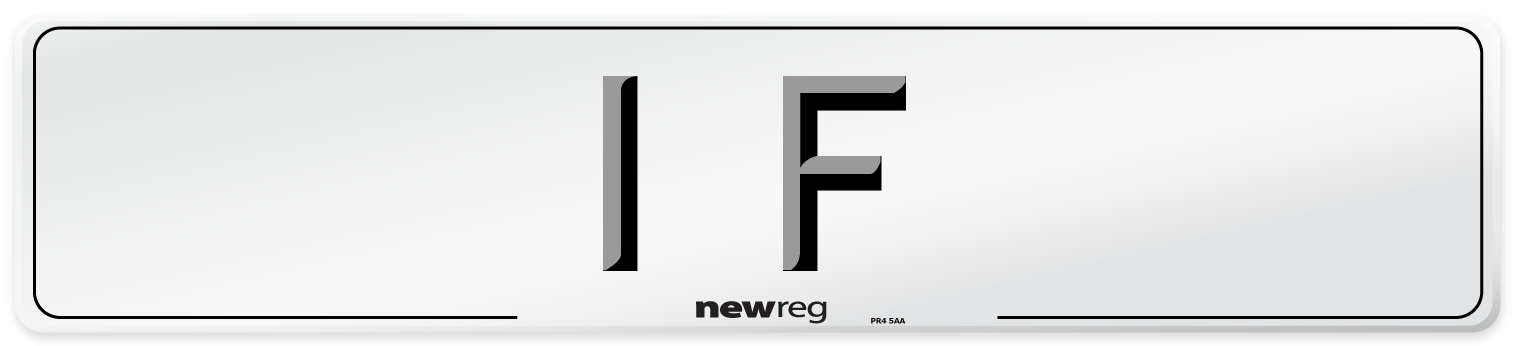 1 F Front Number Plate