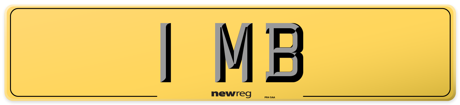 1 MB Rear Number Plate
