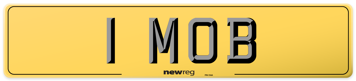 1 MOB Rear Number Plate