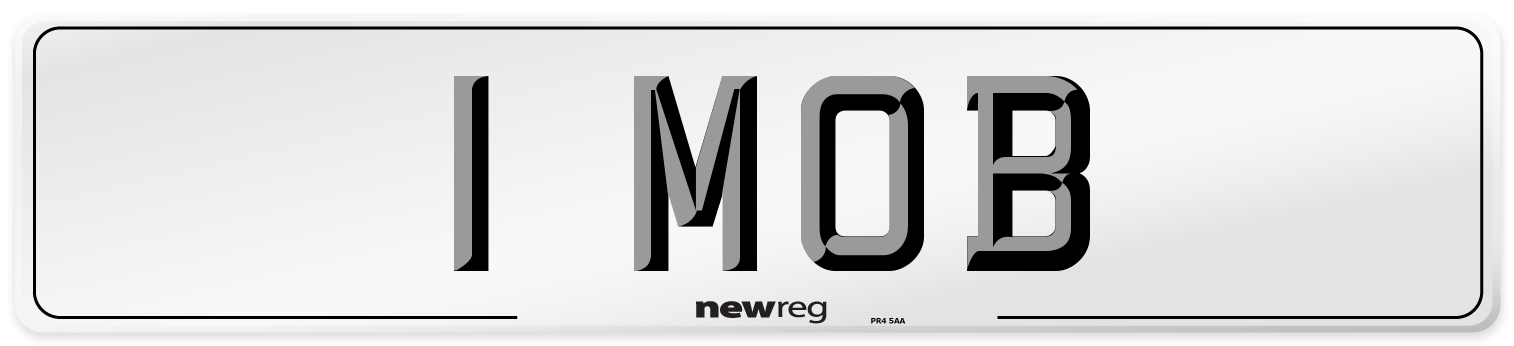 1 MOB Front Number Plate