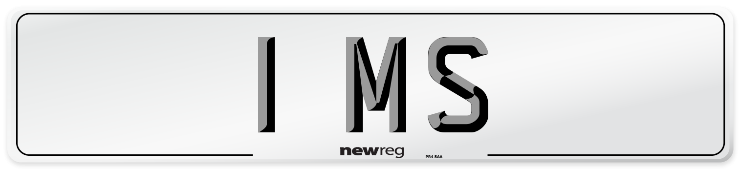 1 MS Front Number Plate