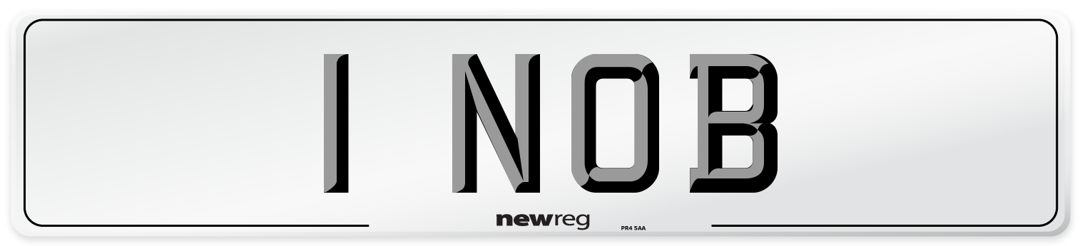 1 NOB Front Number Plate