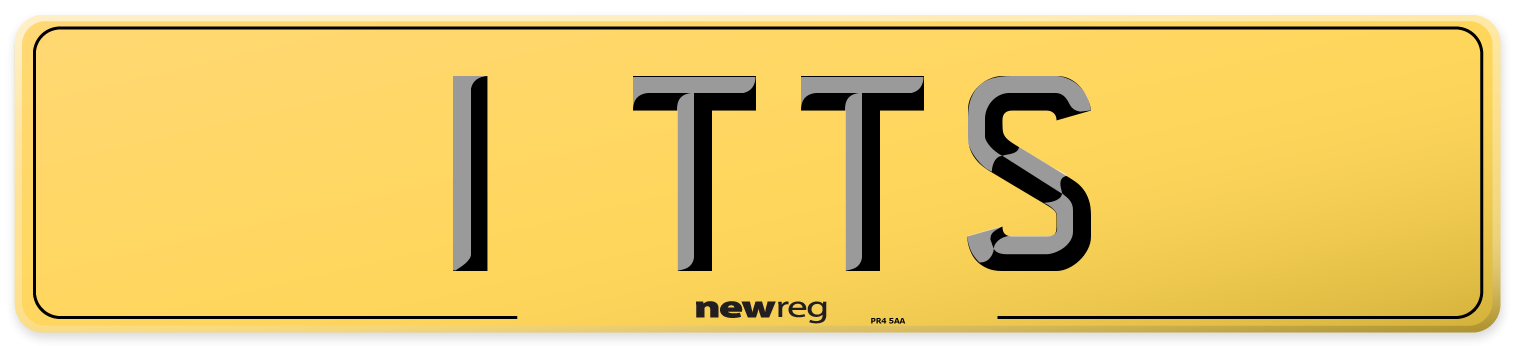 1 TTS Rear Number Plate