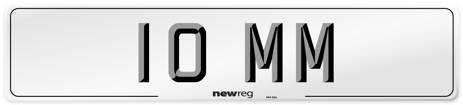 10 MM Front Number Plate