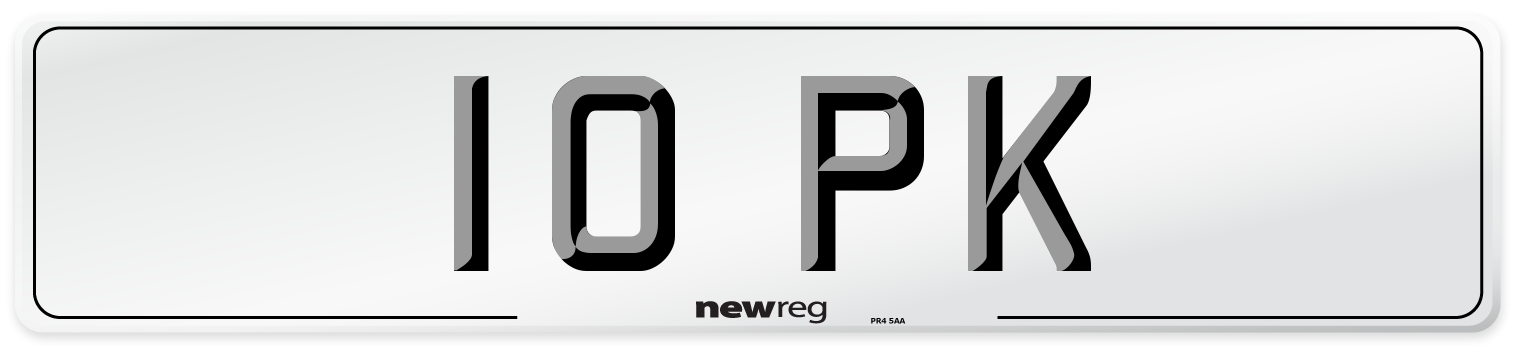 10 PK Front Number Plate
