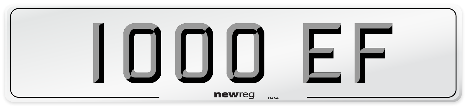 1000 EF Front Number Plate