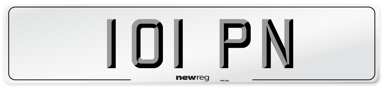 101 PN Front Number Plate