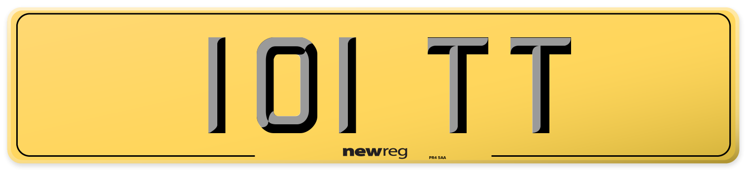 101 TT Rear Number Plate