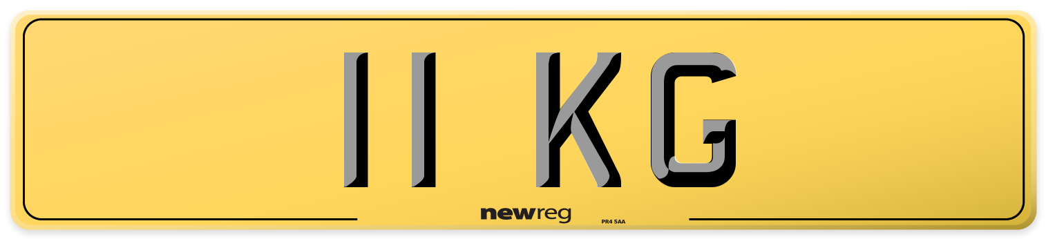 11 KG Rear Number Plate