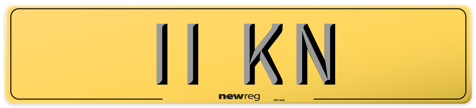 11 KN Rear Number Plate